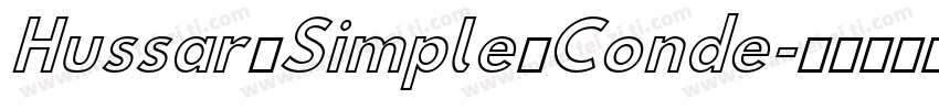 Hussar Simple Conde字体转换